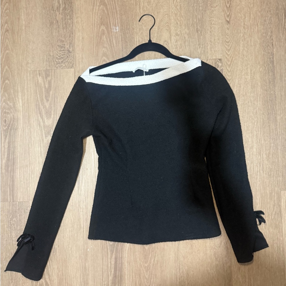 ZARA fitted black top S - Picture 9 of 13
